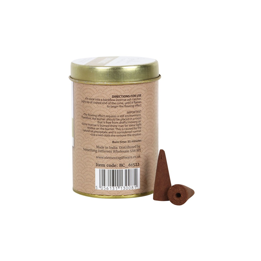 6 Tins of Elements Lemon Grass Jumbo Backflow Cones - Image 3